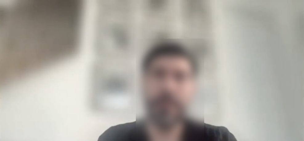Project discussion with participant face blurred